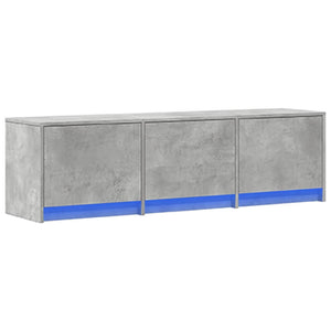 vidaXL TV-Schrank LED Betongrau 140x34x40 cm Holzwerkstoff