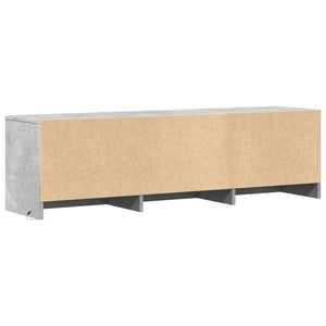 vidaXL TV-Schrank LED Betongrau 140x34x40 cm Holzwerkstoff