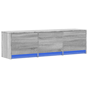 vidaXL TV-Schrank LED Grau Sonoma 140x34x40 cm Holzwerkstoff