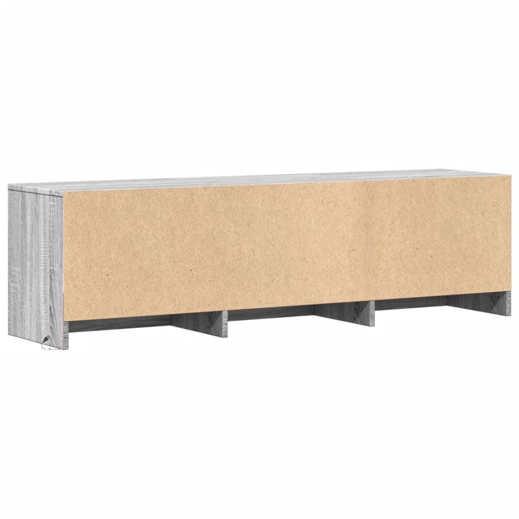 vidaXL TV-Schrank LED Grau Sonoma 140x34x40 cm Holzwerkstoff