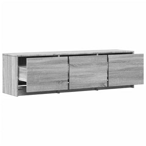 vidaXL TV-Schrank LED Grau Sonoma 140x34x40 cm Holzwerkstoff