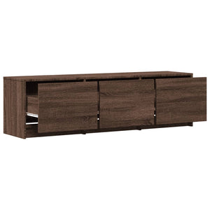 vidaXL TV-Schrank LED Braun Eichen-Optik 140x34x40 cm Holzwerkstoff