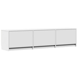 vidaXL TV-Schrank mit LED-Beleuchtung Weiß 165x34x40 cm Holzwerkstoff