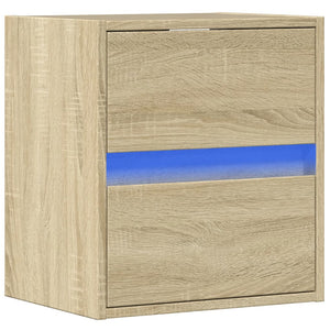 vidaXL TV-Wandschrank mit LED-Beleuchtung Sonoma 41x31x45 cm