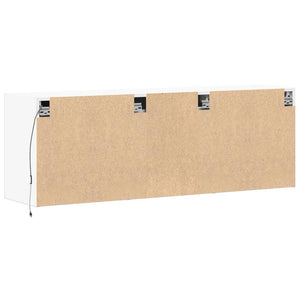 vidaXL TV-Wandschrank mit LED-Beleuchtung Weiß 130x31x45 cm