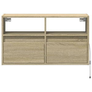 vidaXL TV-Wandschrank mit LED-Beleuchtung Sonoma-Eiche 80x31x45 cm