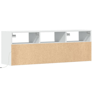 vidaXL TV-Wandschrank mit LED-Beleuchtung Weiß 130x31x45 cm