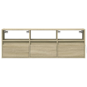 vidaXL TV-Wandschrank mit LED-Beleuchtung Sonoma-Eiche 130x31x45 cm