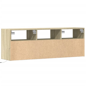 vidaXL TV-Wandschrank mit LED-Beleuchtung Sonoma-Eiche 130x31x45 cm