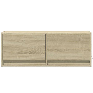 vidaXL TV-Wandschrank mit LED-Beleuchtung Sonoma-Eiche 100x31x35 cm