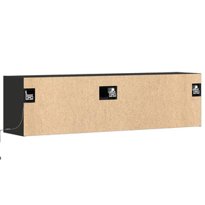 vidaXL TV-Wandschrank mit LED-Beleuchtung Schwarz 140x31x38 cm