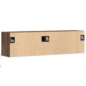 vidaXL TV-Wandschrank mit LED-Beleuchtung Eichen-Optik 140x31x38 cm