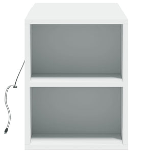 vidaXL TV-Wandschrank mit LED-Beleuchtung Weiß 135x31x39,5 cm