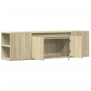 vidaXL TV-Wandschrank mit LED-Beleuchtung Sonoma-Eiche 135x31x39,5 cm