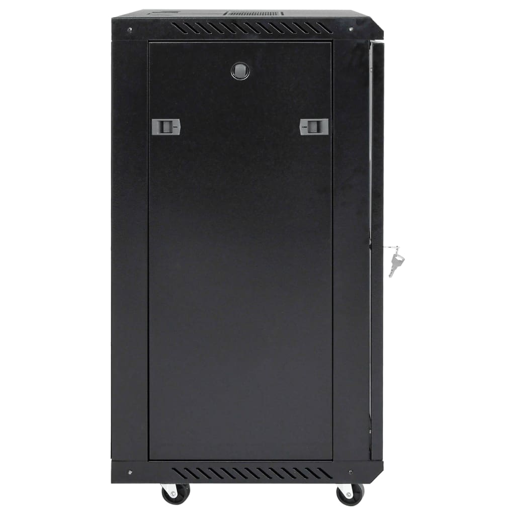 15U Netzwerkschrank 19" IP20 Schwarz 53x40x80 cm Stilecasa