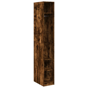 Kleiderschrank Räuchereiche 30x50x200 cm Holzwerkstoff