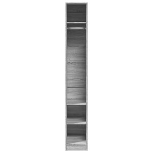 vidaXL Kleiderschrank Grau Sonoma 30x50x200 cm Holzwerkstoff