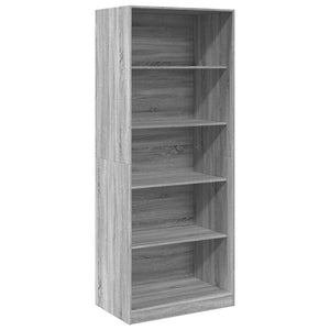 Kleiderschrank Grau Sonoma 80x50x200 cm Holzwerkstoff