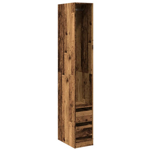 vidaXL Kleiderschrank Altholz-Optik 30x50x200 cm Holzwerkstoff