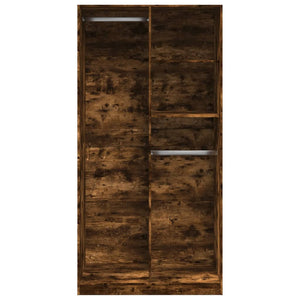 Kleiderschrank Räuchereiche 100x50x200 cm Holzwerkstoff