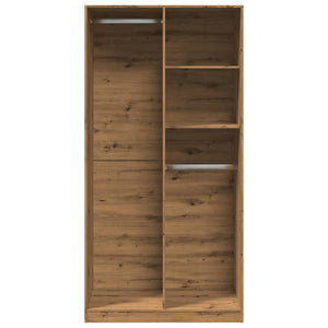 vidaXL Kleiderschrank Artisan-Eiche 100x50x200 cm Holzwerkstoff