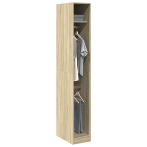 Kleiderschrank Sonoma-Eiche 30x50x200 cm Holzwerkstoff Stilecasa