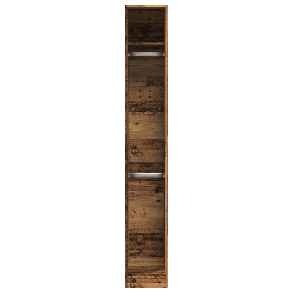 vidaXL Kleiderschrank Altholz-Optik 30x50x200 cm Holzwerkstoff