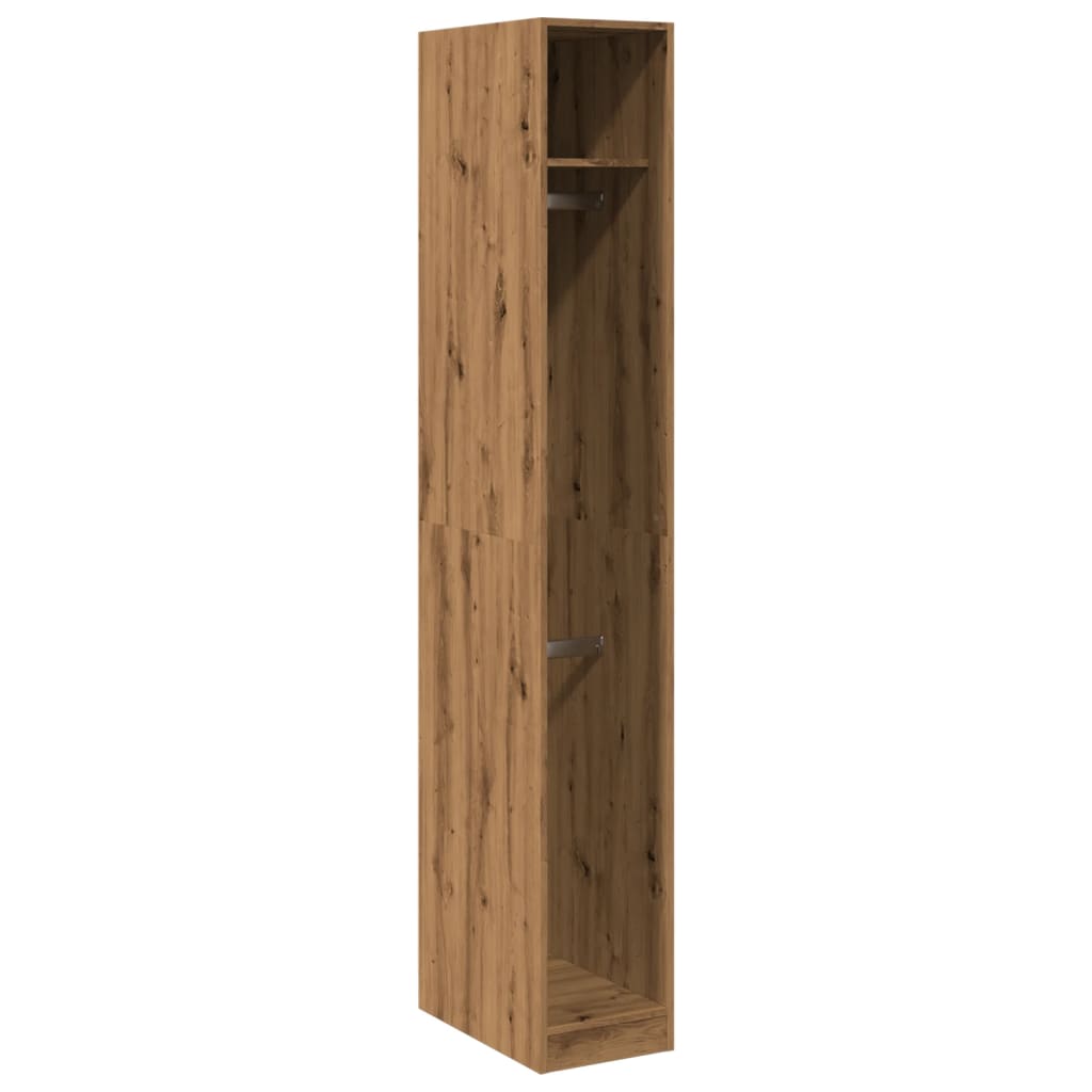 vidaXL Kleiderschrank Artisan-Eiche 30x50x200 cm Holzwerkstoff