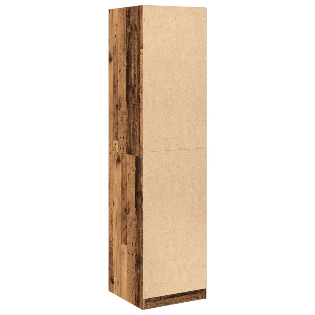 vidaXL Kleiderschrank Altholz-Optik 50x50x200 cm Holzwerkstoff