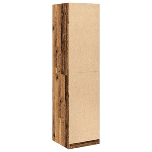 vidaXL Kleiderschrank Altholz-Optik 50x50x200 cm Holzwerkstoff