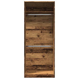 vidaXL Kleiderschrank Altholz-Optik 80x50x200 cm Holzwerkstoff