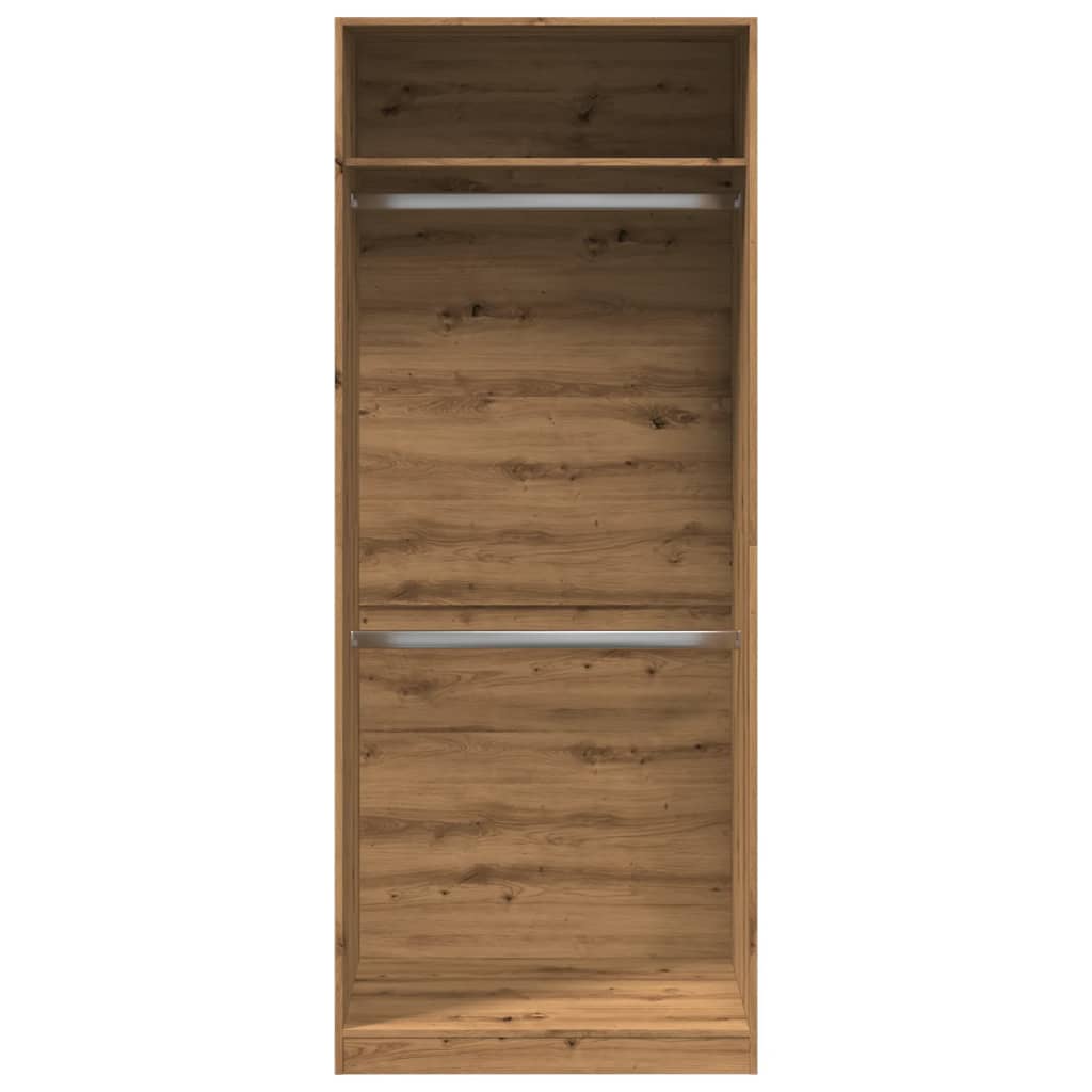 vidaXL Kleiderschrank Artisan-Eiche 80x50x200 cm Holzwerkstoff