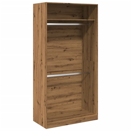 Kleiderschrank Artisan-Eiche 100x50x200 cm Holzwerkstoff