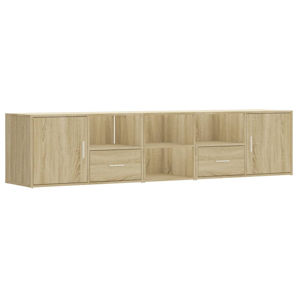 vidaXL Eckregal Sonoma-Eiche 200x40x45 cm Holzwerkstoff