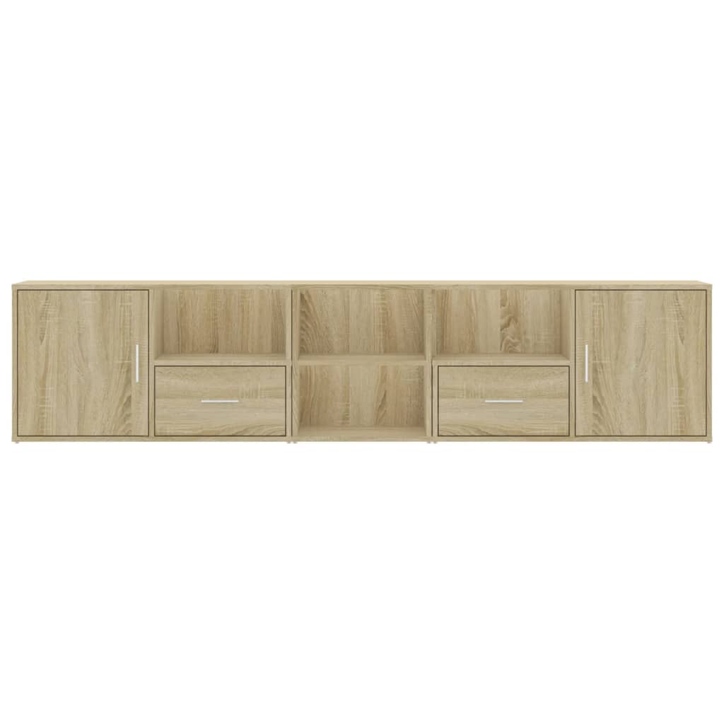 vidaXL Eckregal Sonoma-Eiche 200x40x45 cm Holzwerkstoff