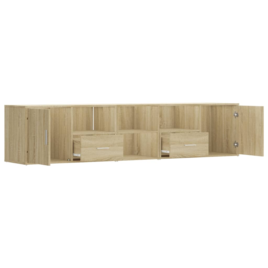 vidaXL Eckregal Sonoma-Eiche 200x40x45 cm Holzwerkstoff