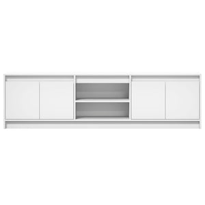 vidaXL TV-Schrank mit LED-Beleuchtung Weiß 180x34x50 cm Holzwerkstoff