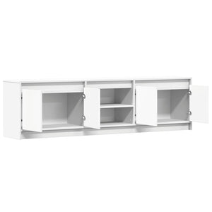 vidaXL TV-Schrank mit LED-Beleuchtung Weiß 180x34x50 cm Holzwerkstoff