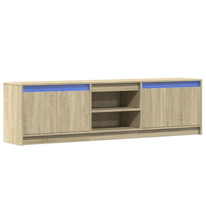 vidaXL TV-Schrank mit LED-Beleuchtung Sonoma-Eiche 180x34x50 cm