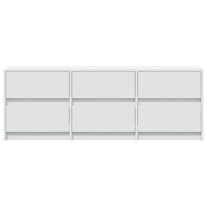 vidaXL TV-Schrank mit LED-Beleuchtung Weiß 140x34x50 cm Holzwerkstoff