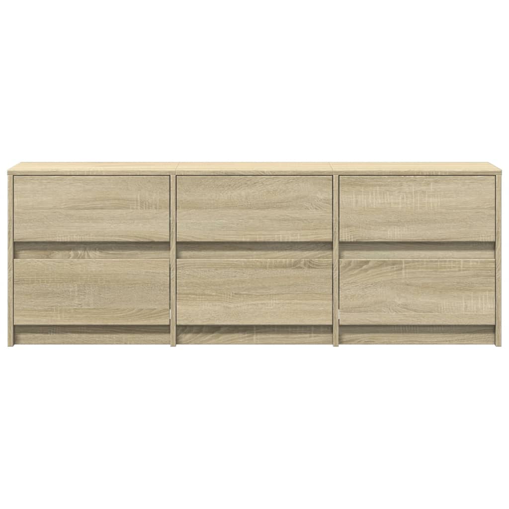 vidaXL TV-Schrank mit LED-Beleuchtung Sonoma-Eiche 140x34x50 cm