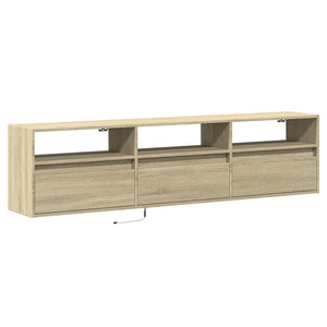 vidaXL TV-Wandschrank mit LED Sonoma-Eiche 180x31x45 cm