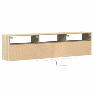 vidaXL TV-Wandschrank mit LED Sonoma-Eiche 180x31x45 cm