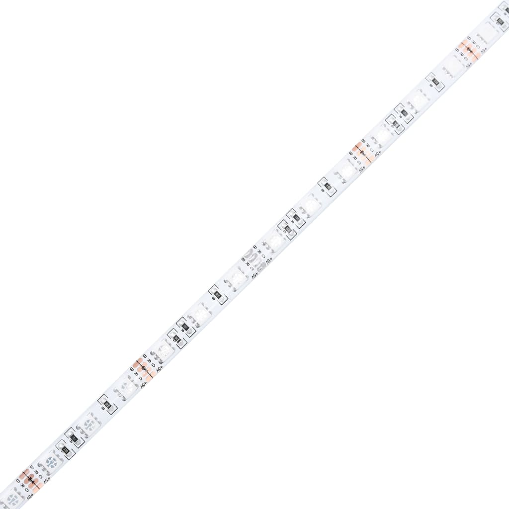 vidaXL Wand-Nachttische mit LED-Leuchten 2 Stk. Weiß