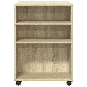 Beistelltisch mit Rollen Sonoma-Eiche 55x60x78 cm Holzwerkstoff