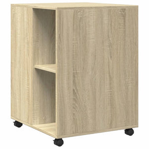 Beistelltisch mit Rollen Sonoma-Eiche 55x60x78 cm Holzwerkstoff