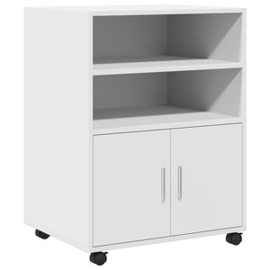 vidaXL Rollschrank Weiß 60x48x81 cm Holzwerkstoff