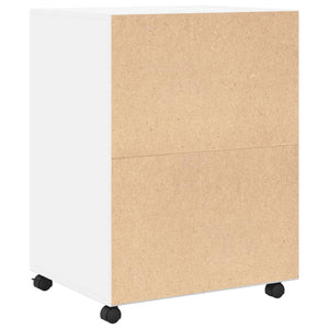 vidaXL Rollschrank Weiß 60x48x81 cm Holzwerkstoff