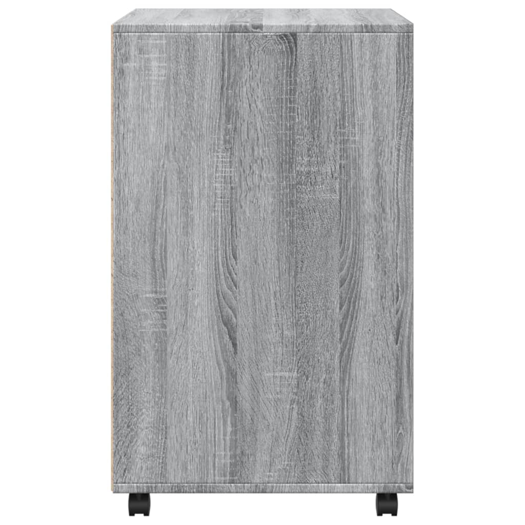 vidaXL Rollschrank Grau Sonoma 60x48x81 cm Holzwerkstoff