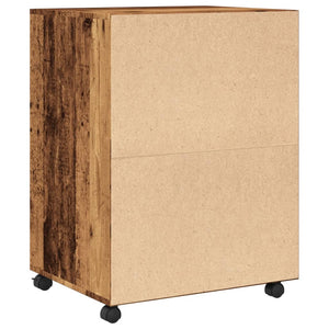 Rollschrank Altholz-Optik 60x48x81 cm Holzwerkstoff